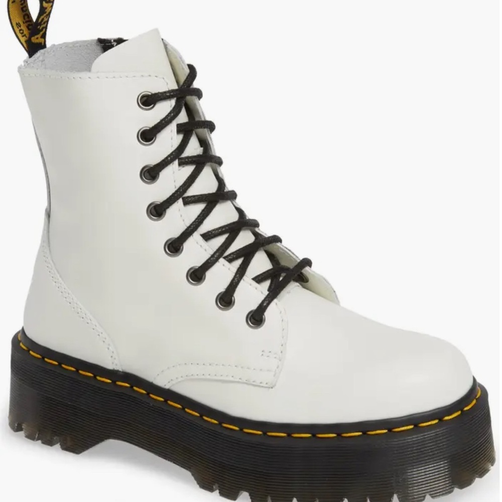 Dr. Martens White and Black Boots